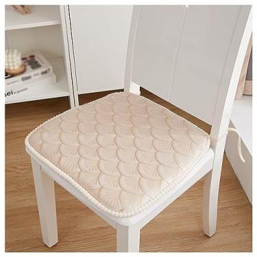 Imagem de Almofadas De Cadeira De Cozinha Com Laços 6 Pack Almofada De Assento Antiderrapante Em Forma De U Almofada De Cadeira De Sala De Jantar 18x17 Polegadas Capa De Assento Lavável, Red, 6 pack