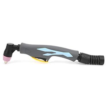 Imagem de Cabeça de pistola de corte de soldagem a plasma AG60 Tocha de cabo curvado azul para corte de metal com interruptor de proteção