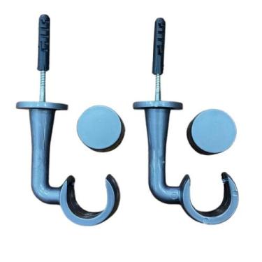 Imagem de Kit De Suporte Teto Pvc Varão Simples 28mm Ponteira Inclusa - Morena M