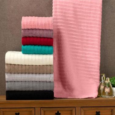 Imagem de Kit Toalha de Banho Gigante 2 Peças, 1.5m x 75cm Rosa - Lolijú Enxovai