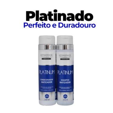 Imagem de Kit Kerabrasil 300Ml Sh+Cond Platinum