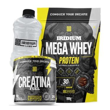 Imagem de Kit Mega Whey Protein + Creatina Fuel 150G + Galão 950Ml - Iridium Lab