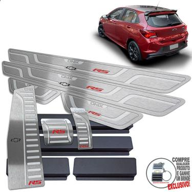 Imagem de Pedaleira Automátic Soleira Descanso Prata Chevrolet Onix RS