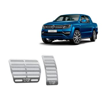 Imagem de Pedaleiras Automático Volkswagen Amarok V6 2010/2019 Prata