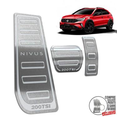 Imagem de Descanso + Pedaleira Automático Volkswagen Nivus Prata