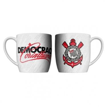 Imagem de Caneca de Porcelana Corinthians 360ml  Oficial Licenciada Café e Bebid