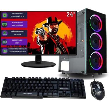 Imagem de PC GAMER Completo INTEL CORE i7, 16GB RAM, SSD 480GB, Geforce RTX 3050