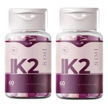 Imagem de 2 Potes Vita k2  Para Pele 60 Caps