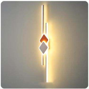 Imagem de Luminária pendente moderna LED, lustre, lustre moderno de ferro forjado, luminária de teto, 1w-60w, lustre de iluminação decorativa em sala de jantar e sala de estar, diâmetro: 50 cm/Rec