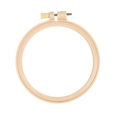 Imagem de Colaxi Bastidor redondo para bordado, leve, ajustável, resistente, para ponto cruz, para projetos DIY, costura prática