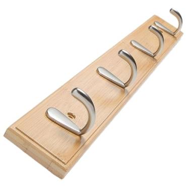 Imagem de Cabideiro, não é necessário fazer furos para entrar na porta, pendurar ganchos de roupas na parede do provador, pendurar chapéus na entrada, pendurar cabides na parede, suporte de parede (bege