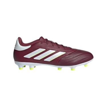 Imagem de adidas Tênis unissex adulto Copa Pure Ii League Firm Ground, Vermelho sombra/branco/amarelo solar, 13.5 Women/12.5 Men