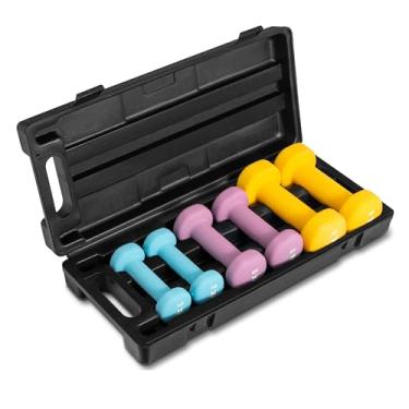 Imagem de Yes4All Conjunto de neoprene para halteres com capa, conjunto de halteres e mão – 1,2,4 kg