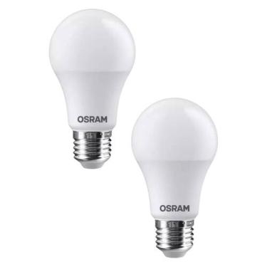 Imagem de Kit 2 Lâmpada Econ. Led Bulbo E 27 9w 3000k Br Quente Osram Cor Da Luz