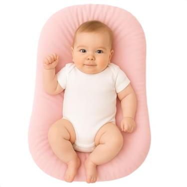 Imagem de Ninho Redutor Carrinho de Passeio Bebe Berço Portatil Infantil Bebê Casulinho Algodão Recem Nascido (Rosa, Ninho para Bebe)