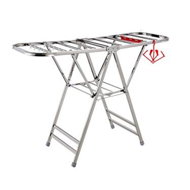 Imagem de Suporte para lavanderia, arejador de roupas Airer-Gullwing, escorredor dobrável de aço inoxidável para ambientes internos e externos ()