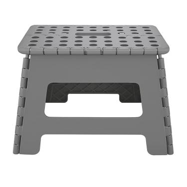 Imagem de Banqueta Plástico Dobrável Banco Portátil Até 150kg 22cm