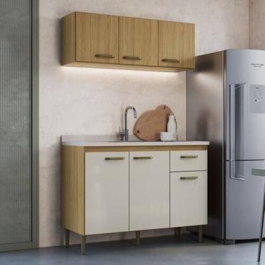 Imagem de Cozinha Compacta 2 Peças em Mdp Berlim - Decibal