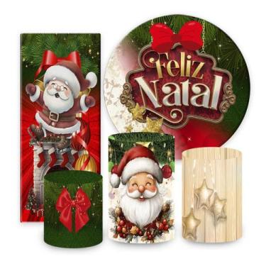 Imagem de Kit de Festa Natal, Painel Redondo Natal, Painel de Festa Redondo, Por