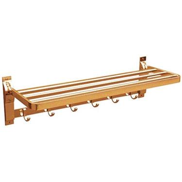 Imagem de Bar Wall-Mounted Rail Wall-Mounted Rail Racks Hanger Space Aluminum Thick Folding Stand Bathroom Accessories Rack Shelf