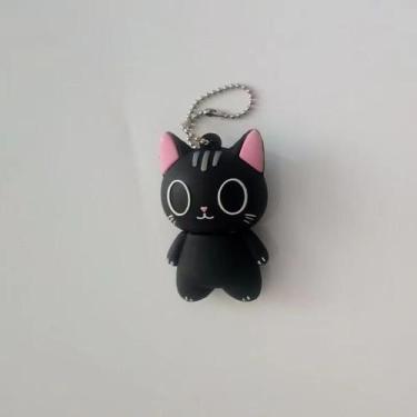 Imagem de Unidade flash USB Cute Cartoon Cat de 32 GB de memória com cordão - U 