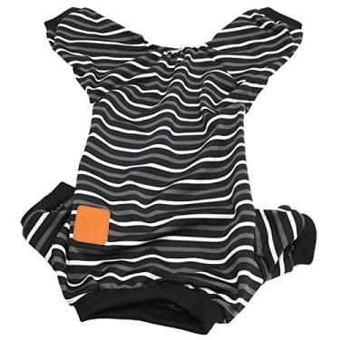 Imagem de YOUTHINK Pijama para Cachorro Com 4 Patas, Macacão Macio de Poliéster Com 4 Pernas, Roupa de Dormir Leve e Lavável à Máquina para Uso Doméstico (S)