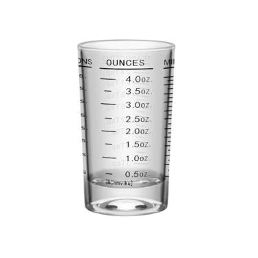 Imagem de Copo medidor de 1 peça, copo medidor de 118 ml, copo de café expresso, copo líquido, copos redondos, copos pequenos para vodca, uísque, tequila, expresso, licor (1, preto)
