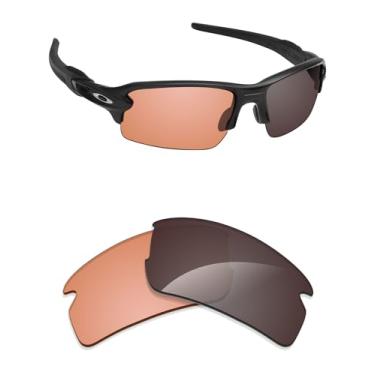 Imagem de Alphax Lentes de reposição Adapt Orange fotocromáticas não polarizadas para óculos de sol Oakley Flak 2.0 S OO9511