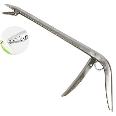 Imagem de Tgpiao 1 pacote com removedor de anzol, alicate de pesca premium - ferramenta de remoção de anzol de aço inoxidável, com forte aderência na mandíbula e dentes serrilhados, adequado para água doce e