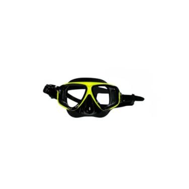Imagem de Kit Mergulho Adulto com Snorkel Full Face, Máscara e Óculos de Mergulho Profissional - Acessórios para Praia(AMARELO)
