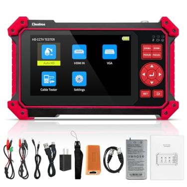 Imagem de Henkion Testador de câmera coaxial Auto HD CCTV Tester Monitor 4K 8MP TVI/CVI/AHD/CVBS Monitor de vídeo analógico 12.7 cm TFT-LCD Screen Support Tester, HD/VGA Input, PTZ Control RS485 Call OSD Menu