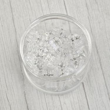 Imagem de 36 peças mini grampos de cabelo 3 garras de plástico clipes de cabelo multifunções grampos de mandíbula antiderrapantes acessórios de cabelo minúsculos para mulheres (transparente)