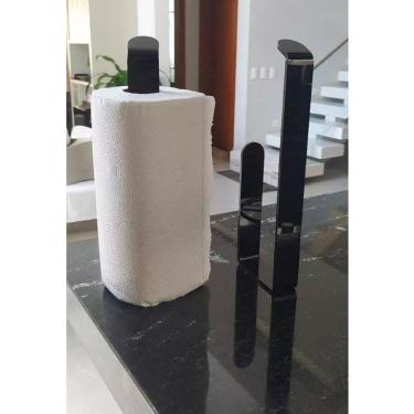 Imagem de 3 Suporte Papel Toalha Parede Multiuso Cozinha Com Adesivo