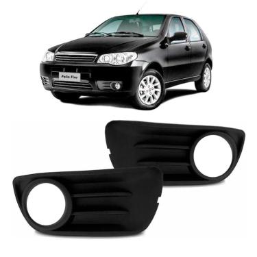 Imagem de Par Moldura Grade Parachoque Milha Palio Economy 2011