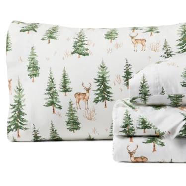 Imagem de Springtree Home Lençóis de flanela portuguesa de luxo | Lençóis de flanela Queen Size | 100% algodão | Conjunto de lençóis ultramacios, quentes e respiráveis | Conjunto de lençóis de inverno com bolso