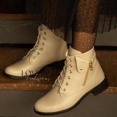 Imagem de Bota Coturno Feminino Cano Curto Salto Baixo - Lovely Footwear, 207cap