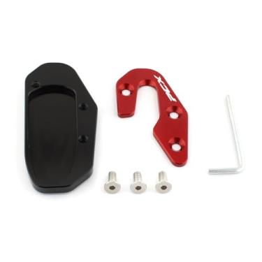 Imagem de FINMOKAL Suporte lateral para motocicleta, suporte lateral, placa de pé compatível com Honda PCX-160 PCX160 2025 (vermelho)