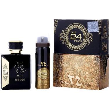 Imagem de Perfume Unisex Ard Al Zaafaran Oud 24 Hours EDP Spray 100 Ml&Deodorant