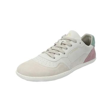 Imagem de GROUNDIES Nova GO1 Tênis feminino descalço – tênis versátil para mulheres com bico largo, forro e palmilha de microfibra e sola flexível, Bege/rosa, 40