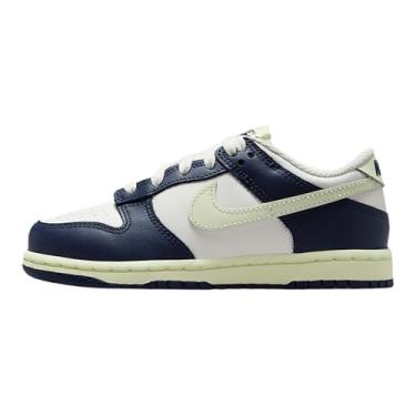 Imagem de Nike Tênis infantil Dunk Low (FB9108-127, Sail/Midnight Navy/Volt Tint/Volt Tint), Vela/Azul-marinho/Volt/Volt Tint, 16