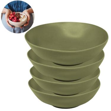 Imagem de Kit 4 Bowls De Bambu Design Sustentável Elegante