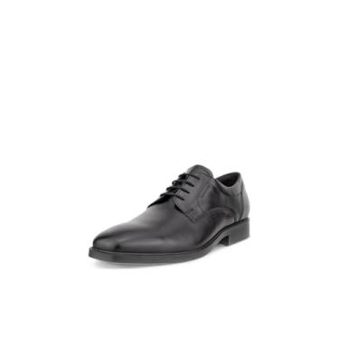 Imagem de ECCO Sapato Oxford masculino Milan Plain Toe Derby impermeável, Preto, 10-10.5