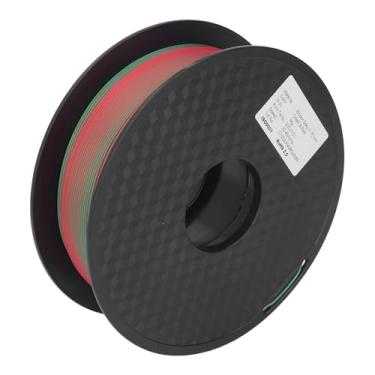 Imagem de LiebeWH Filamento PLA 1,75 Mm Brilhante de Cor Dupla Seda Vermelho Verde Pacote Carretéis de Impressão Sem Entupimento, Fabricação Profissional, Impressão Estável, Alto Desempenho, Atraente PLA de