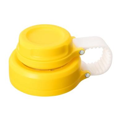 Imagem de Prurex Tampa de bico transparente para garrafa Hydro Flask 12 16 20 32 40 1,814 g, tampa de substituição para acessórios de garrafa de água esportiva de 5,8 cm de boca larga (amarelo)