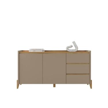 Imagem de Buffet Aparador Para Sala 3 Gavetas Lens Hannover Fendi