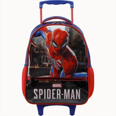 Imagem de Mochila De Rodas Homem Aranha Infantil Escolar Marvel-Unissex