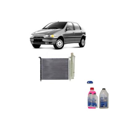 Imagem de Kit Radiador Palio 1.0 96> + Aditivo Visconde Rosa + Água Desmineralizada
