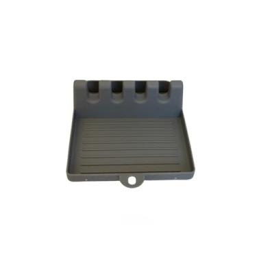 Imagem de Descanso para Talher e Tampa Multiuso - Suporte Plástico Prático para Cozinha(Cinza)