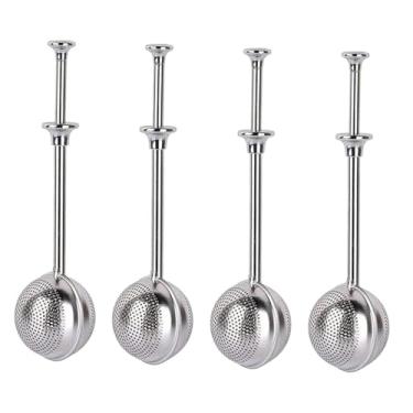 Imagem de Fenteer 4x Infusor de Chá em Bola, Coador de Chá, Polvilhador de Farinha para Assar, Peneira de Farinha para Cozinha
