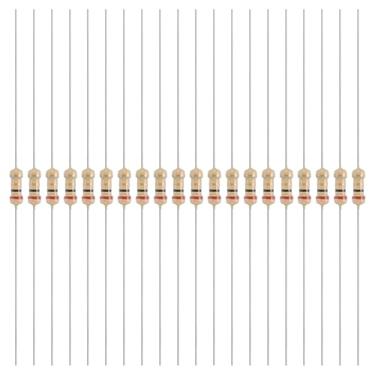 Imagem de YOKIVE 200 peças 1/4W (0,25 Watts) 2 Ohm 5% de resistor de filme de carbono, resistor fixo único de filme de carbono | Ótimo para dispositivos eletrônicos DIY, placas de circuito, sensores